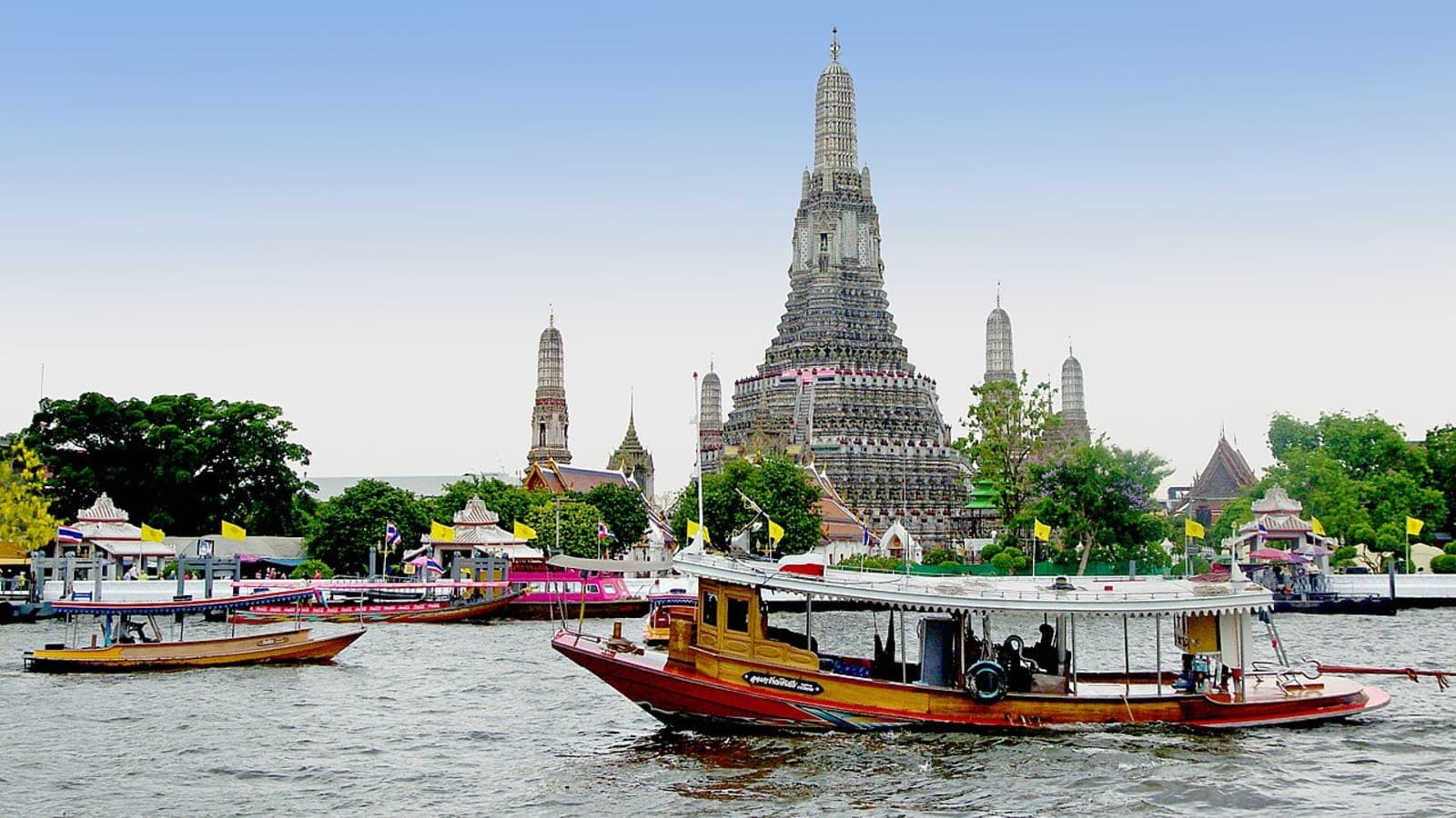 Wat Arun on the Chao Phraya river, Bangkok